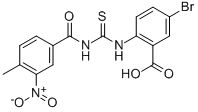 5-Bromo-2-[[[(4-methyl-3-nitrobenzoyl)amino]thioxomethyl ]amino]-benzoic acid Structure,535941-61-8Structure