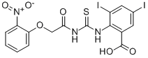 3,5-Diiodo-2-[[[[(2-nitrophenoxy)acetyl ]amino]thioxomethyl ]amino]-benzoic acid Structure,535942-30-4Structure