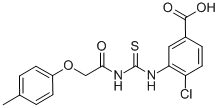 4-Chloro-3-[[[[(4-methylphenoxy)acetyl ]amino]thioxomethyl ]amino]-benzoic acid Structure,535945-48-3Structure