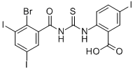 2-[[[(2-Bromo-3,5-diiodobenzoyl)amino]thioxomethyl ]amino]-5-iodo-benzoic acid Structure,535947-89-8Structure