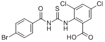 2-[[[(4-Bromobenzoyl)amino]thioxomethyl ]amino]-3,5-dichloro-benzoic acid Structure,535957-21-2Structure