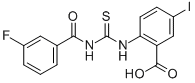 2-[[[(3-Fluorobenzoyl)amino]thioxomethyl ]amino]-5-iodo-benzoic acid Structure,535963-45-2Structure