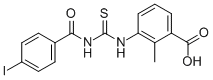 3-[[[(4-Iodobenzoyl)amino]thioxomethyl ]amino]-2-methyl-benzoic acid Structure,535963-99-6Structure