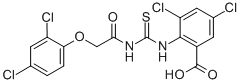 3,5-Dichloro-2-[[[[(2,4-dichlorophenoxy)acetyl ]amino]thioxomethyl ]amino]-benzoic acid Structure,535964-93-3Structure