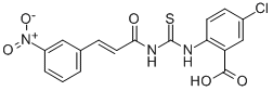 5-Chloro-2-[[[[3-(3-nitrophenyl)-1-oxo-2-propenyl ]amino]thioxomethyl ]amino]-benzoic acid Structure,535965-20-9Structure