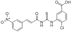 4-Chloro-3-[[[[3-(3-nitrophenyl)-1-oxo-2-propenyl ]amino]thioxomethyl ]amino]-benzoic acid Structure,535965-35-6Structure