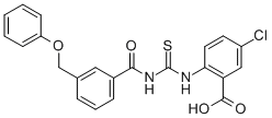 5-Chloro-2-[[[[3-(phenoxymethyl)benzoyl ]amino]thioxomethyl ]amino]-benzoic acid Structure,535965-57-2Structure