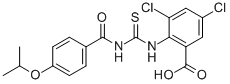 3,5-Dichloro-2-[[[[4-(1-methylethoxy)benzoyl ]amino]thioxomethyl ]amino]-benzoic acid Structure,535966-78-0Structure