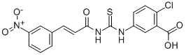 2-Chloro-5-[[[[3-(3-nitrophenyl)-1-oxo-2-propenyl ]amino]thioxomethyl ]amino]-benzoic acid Structure,535980-02-0Structure