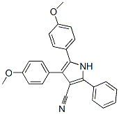 4,5-Bis(4-methoxyphenyl)-2-phenyl-1h-pyrrole-3-carbonitrile Structure,53607-07-1Structure