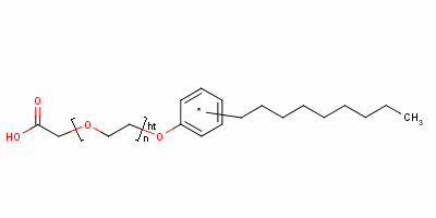 Glycolic acid ethoxylate 4-nonylphenyl ether Structure,53610-02-9Structure