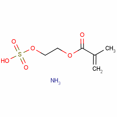 Ammonium 2-(sulphonatooxy)ethyl methacrylate Structure,53621-34-4Structure