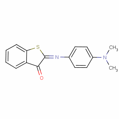 2-[[4-(Dimethylamino)phenyl ]imino]benzo[b]thiophene-3(2h)-one Structure,53633-39-9Structure