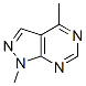 1H-pyrazolo[3,4-d]pyrimidine,1,4-dimethyl-(9ci) Structure,53645-62-8Structure