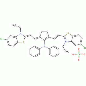 5,5-Dichloro-11-diphenylamino-3,3-diethyl-10,12-ethylenethiatricarbocyanine perchlorate Structure,53655-17-7Structure