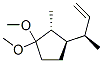 Cyclopentane,1,1-dimethoxy-2-methyl-3-[(1r)-1-methyl-2-propenyl ]-,(2r,3r)-(9ci) Structure,536737-46-9Structure