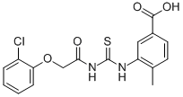 3-[[[[(2-Chlorophenoxy)acetyl ]amino]thioxomethyl ]amino]-4-methyl-benzoic acid Structure,536978-73-1Structure