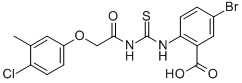 5-Bromo-2-[[[[(4-chloro-3-methylphenoxy)acetyl]amino]thioxomethyl]amino]-benzoic acid Structure,536983-21-8Structure