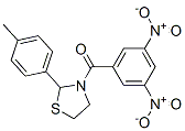 Thiazolidine, 3-(3,5-dinitrobenzoyl)-2-(4-methylphenyl)- (9ci) Structure,537677-88-6Structure