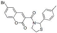 Thiazolidine, 3-[(6-bromo-2-oxo-2h-1-benzopyran-3-yl)carbonyl]-2-(4-methylphenyl)- (9ci) Structure,537677-90-0Structure