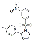 Thiazolidine, 2-(4-methylphenyl)-3-[(3-nitrophenyl)sulfonyl]- (9ci) Structure,537678-00-5Structure