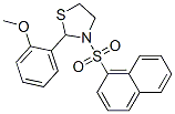 Thiazolidine, 2-(2-methoxyphenyl)-3-(1-naphthalenylsulfonyl)- (9ci) Structure,537678-18-5Structure