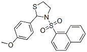 Thiazolidine, 2-(4-methoxyphenyl)-3-(1-naphthalenylsulfonyl)- (9ci) Structure,537678-19-6Structure