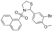 Thiazolidine, 2-(3-bromo-4-methoxyphenyl)-3-(1-naphthalenylsulfonyl)- (9ci) Structure,537678-20-9Structure