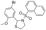 Thiazolidine, 2-(5-bromo-2-methoxyphenyl)-3-(1-naphthalenylsulfonyl)- (9ci) Structure,537678-21-0Structure