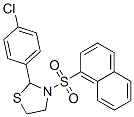 Thiazolidine, 2-(4-chlorophenyl)-3-(1-naphthalenylsulfonyl)- (9ci) Structure,537678-22-1Structure