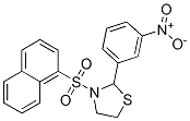 Thiazolidine, 3-(1-naphthalenylsulfonyl)-2-(3-nitrophenyl)- (9ci) Structure,537678-23-2Structure