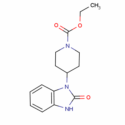 Ethyl 4-(2,3-dihydro-2-oxo-1h-benzimidazol-1-yl)piperidine-1-carboxylate Structure,53786-47-3Structure