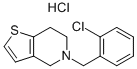 Ticlopidine hydrochloride Structure,53885-35-1Structure