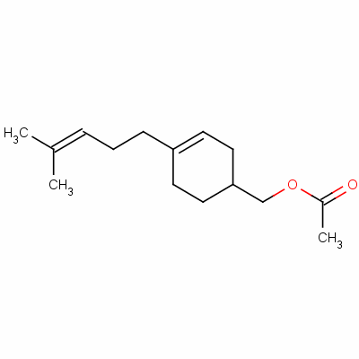 4-(4-Methylpenten-3-yl)cyclohex-3-ene-1-methyl acetate Structure,53889-39-7Structure