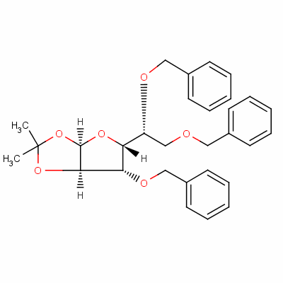 3,5,6-Tri-o-benzyl-1,2-o-isopropylidene-alpha-d-glucofuranose Structure,53928-30-6Structure