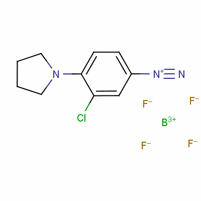 3-Chloro-4-(1-pyrrolidinyl)benzenediazonium tetrafluoroborate Structure,53934-41-1Structure