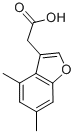 (4,6-Dimethyl-1-benzofuran-3-yl)acetic acid Structure,539807-37-9Structure