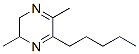 Pyrazine,2,3-dihydro-2,5-dimethyl-6-pentyl- (9ci) Structure,539826-71-6Structure