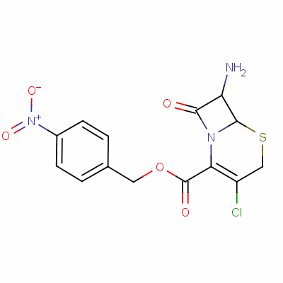 4-Nitrobenzyl (6r-trans)-7-amino-3-chloro-8-oxo-5-thia-1-azabicyclo[4.2.0]oct-2-ene-2-carboxylate Structure,53994-83-5Structure