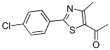 1-[2-(4-Chlorophenyl)-4-methyl-1,3-thiazol-5-yl]-1-ethanone Structure,54001-07-9Structure