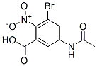 5-(Acetylamino)-3-bromo-2-nitro-benzoic acid Structure,54002-32-3Structure