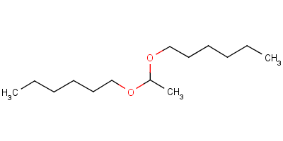 Hexane, 1,1-[ethylidenebis(oxy)]bis- Structure,5405-58-3Structure