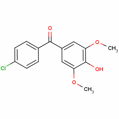 (4-Chlorophenyl) (4-hydroxy-3,5-dimethoxyphenyl) ketone Structure,54094-08-5Structure