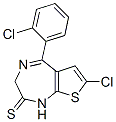 7-Chloro-5-(2-chlorophenyl)-1,3-dihydro-2h-thieno-(2,3-e)-(1,4)-diazepine-2-thione Structure,54123-07-8Structure