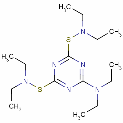 4,6-Bis(diethylaminosulfanyl)-n,n-diethyl-1,3,5-triazin-2-amine Structure,54139-41-2Structure