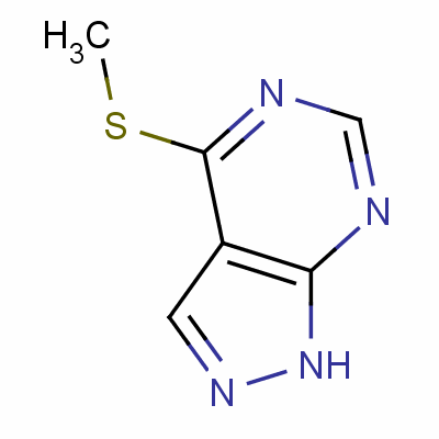 1H-pyrazolo[3,4-d]pyrimidine, 4-(methylthio)- Structure,5418-10-0Structure