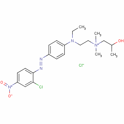 [2-[[4-[(2-Chloro-4-nitrophenyl)azo]phenyl ]ethylamino]ethyl ](2-hydroxypropyl)dimethylammonium chloride Structure,54229-13-9Structure