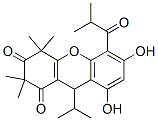 4,9-Dihydro-6,8-dihydroxy-2,2,4,4-tetramethyl-9-(1-methylethyl)-5-(2-methyl-1-oxopropyl)-1h-xanthene-1,3(2h)-dione Structure,54247-23-3Structure