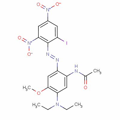 N-[5-(diethylamino)-2-[(2-iodo-4,6-dinitrophenyl)azo]-4-methoxyphenyl ]acetamide Structure,54292-17-0Structure