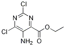 5-amino-2,6-dichloro-4-Pyrimidinecarboxylic acid ethyl ester Structure,54368-62-6Structure